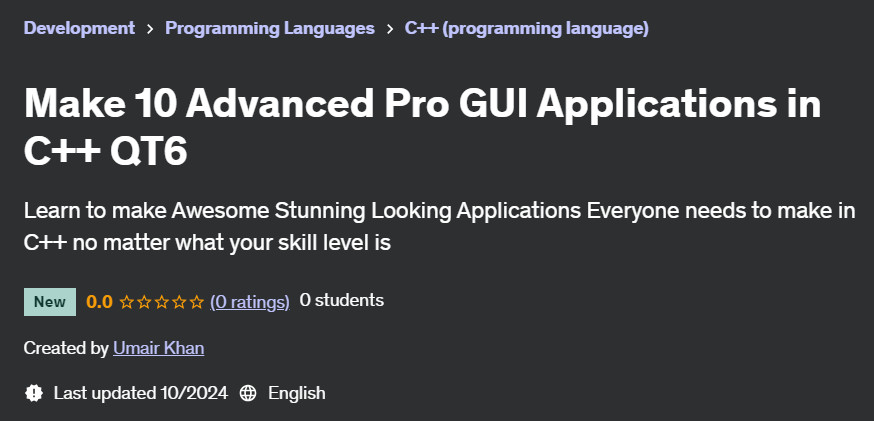 Pictures · Udemy — Make 10 Advanced Pro GUI Applications in C++ QT6 2024-10