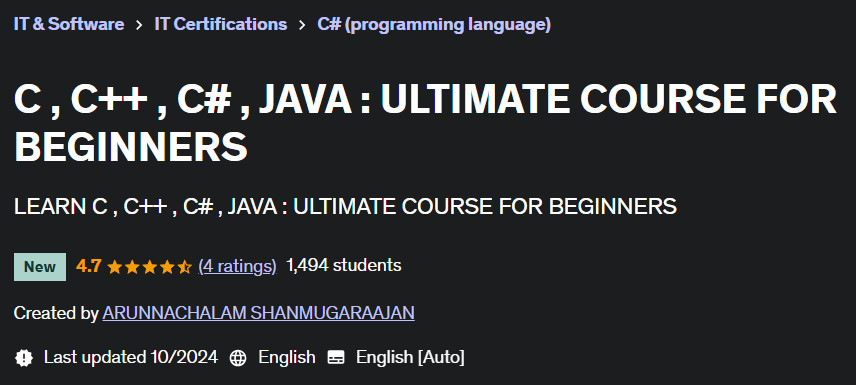 Pictures · Udemy — C , C++ , C# , JAVA : ULTIMATE COURSE FOR BEGINNERS 2024-10