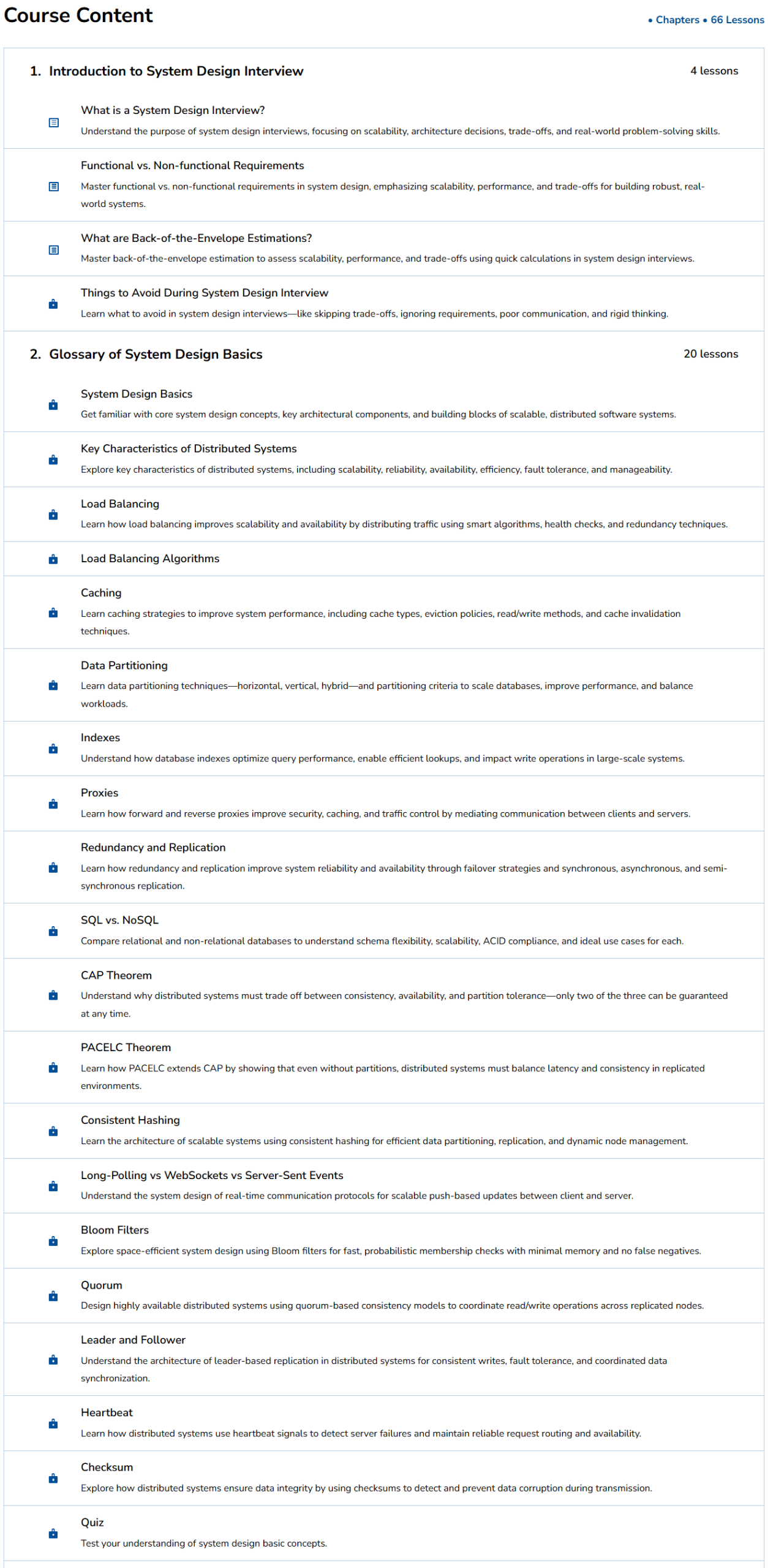 강좌 주제 · DesignGurus - 시스템 디자인 인터뷰 2025-12