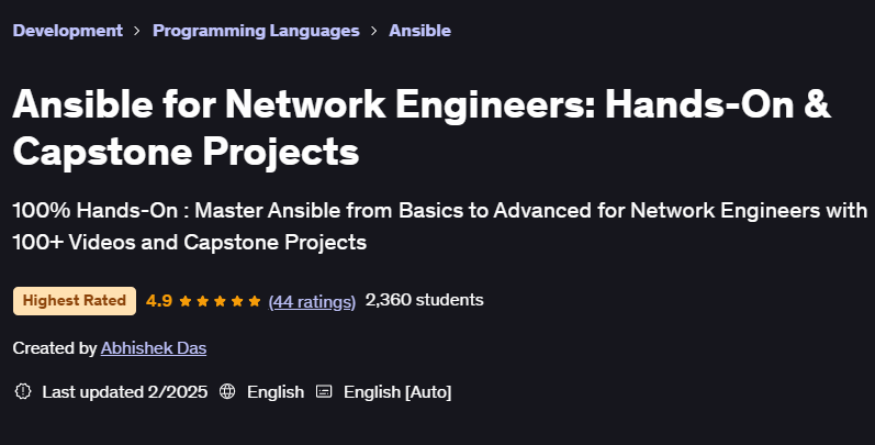 Pictures · Ansible for Network Engineers: Hands-On & Capstone Projects 2025-2