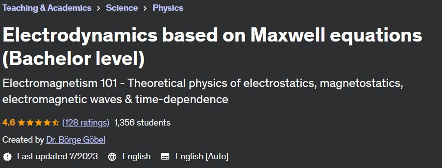 Pictures · Electrodynamics based on Maxwell equations (Bachelor level) 2021-9