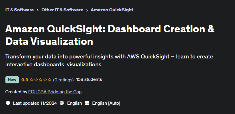 Pictures · Udemy — Amazon QuickSight: Dashboard Creation & Data Visualization 2024-11