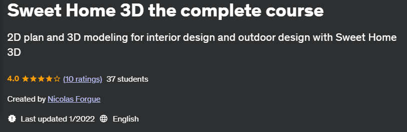 Pictures · Sweet Home 3D the complete course 2022-1