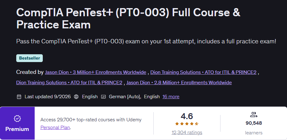 Images · CompTIA PenTest + (PT0-003Cour complet et examen pratique 2026-9