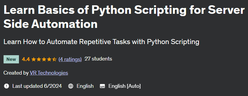 Pictures · Udemy — Learn Basics of Python Scripting for Server Side Automation 2024-5