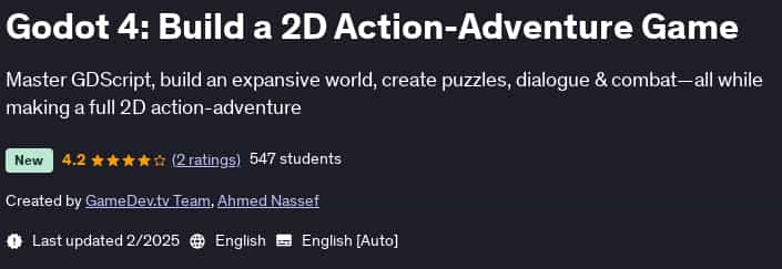 Pictures · Udemy — Godot 4: Build a 2D Action-Adventure Game 2025-2