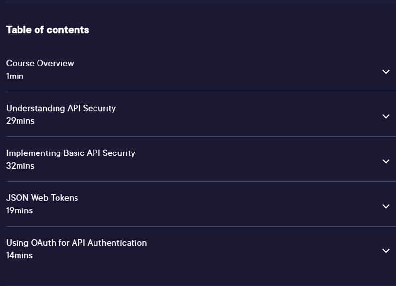 Course topics · API Security Practices 2024-8