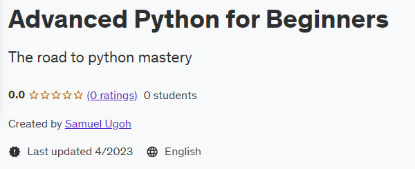Pictures · Advanced Python for Beginners 2023-4
