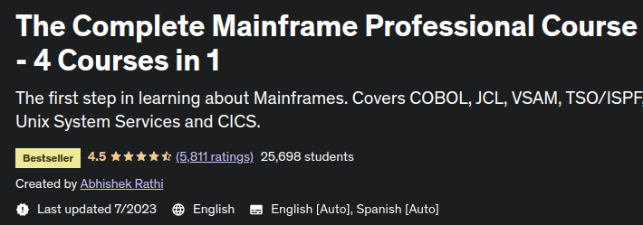 Pictures · The Complete Mainframe Professional Course – 4 Courses in 1 2022-8