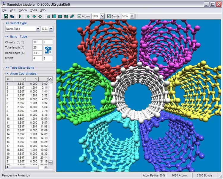 Pictures · Nanotube Modeler 1.7.9