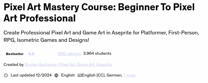 Pictures · Udemy — Pixel Art Mastery Course: Beginner To Pixel Art Professional 2024-12