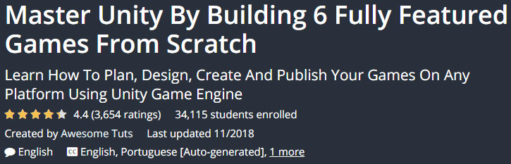 Pictures · Udemy — Master Unity By Building 6 Fully Featured Games From Scratch 2018-11