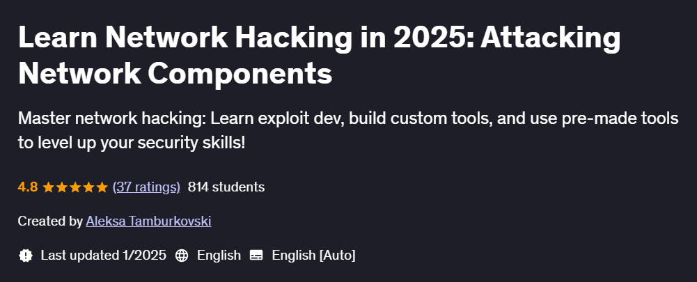 Pictures · Udemy — Learn Network Hacking in 2025: Attacking Network Components 2025-1