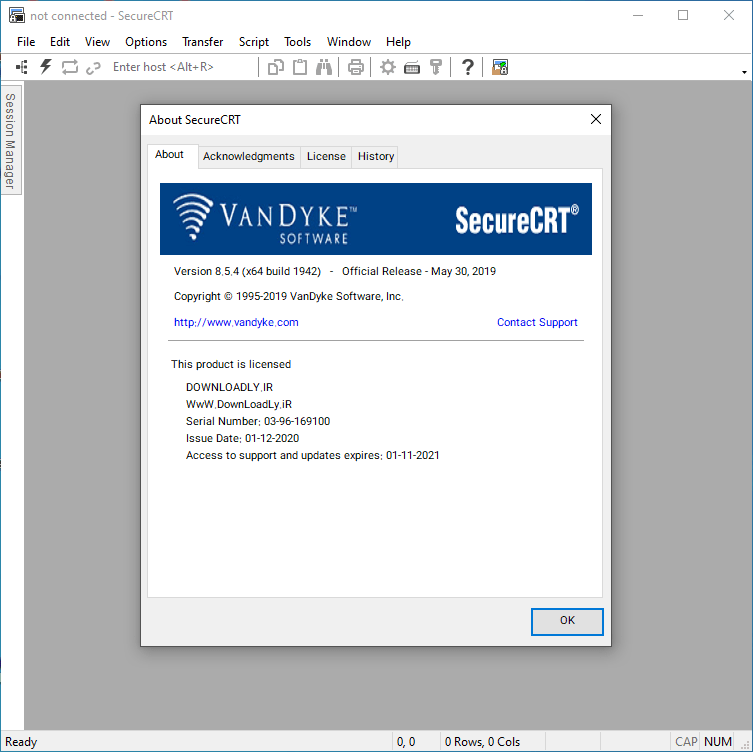 تصاویر · فینڈیک SecureCRT + SecureFX 9.7.3.3916 جیتنا / 8.5.4 Mac کے