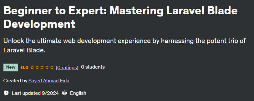 Pictures · Beginner to Expert: Mastering Laravel Blade Development 2024-5