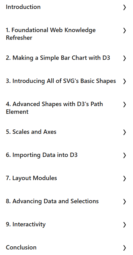 Course topics · LinkedIn — D3.js Essential Training 2025-7