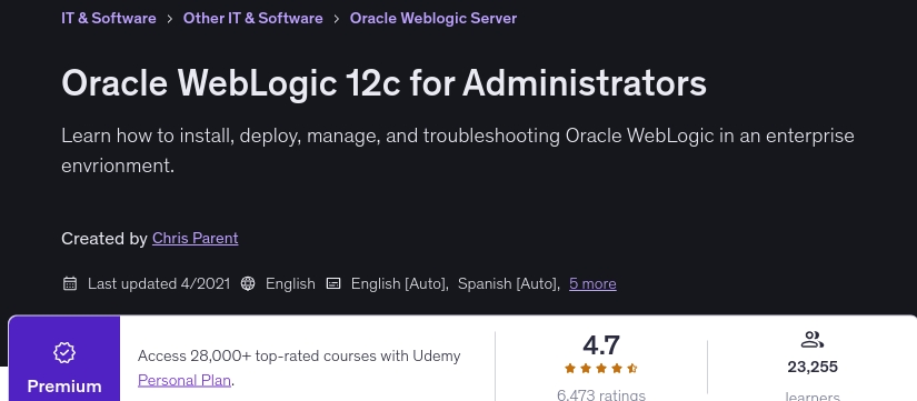 图片 · Oracle WebLogic 12c 适用于管理员 2021-4