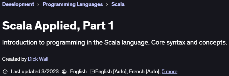 Pictures · Udemy — Scala Applied, Part 1 2023-1