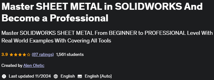 Pictures · Master SHEET METAL in SOLIDWORKS And Become a Professional 2021-11