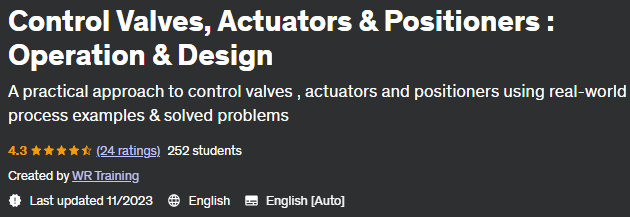 Pictures · Udemy — Control Valves, Actuators & Positioners : Operation & Design 2023-1