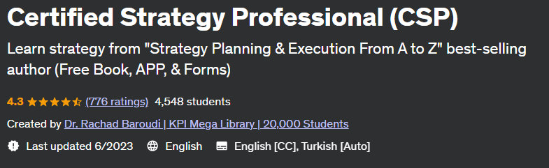 Pictures · Udemy — Certified Strategy Professional (CSP) 2023-6