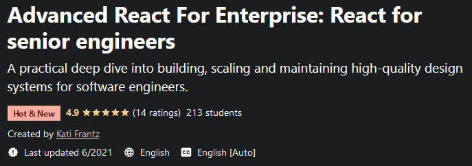 Pictures · Udemy — Advanced React For Enterprise: React for senior engineers 2021-6