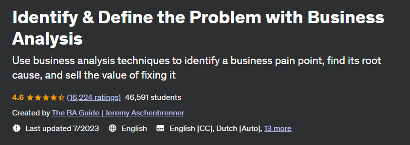 Pictures · Identify & Define the Problem with Business Analysis 2022-3