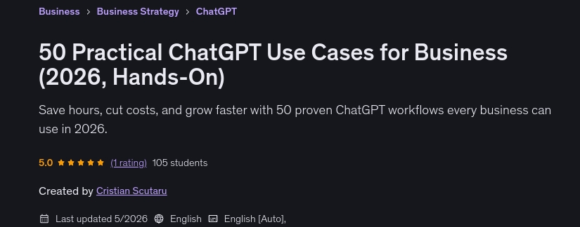 Pictures · 50 Practical ChatGPT Use Cases for Business (2026, Hands-On) 2026-5