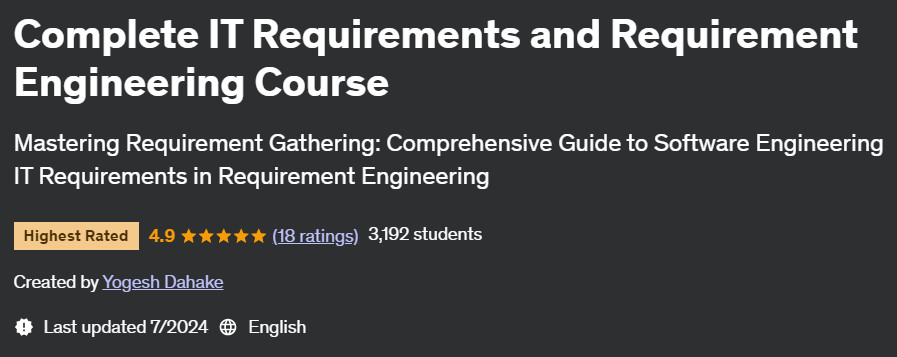 Pictures · Complete IT Requirements and Requirement Engineering Course 2024-7