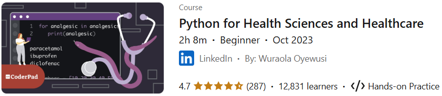Pictures · Python for Health Sciences and Healthcare 2023-10