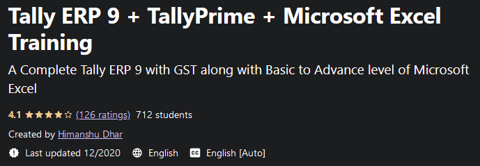 Pictures · Udemy — Tally ERP 9 + TallyPrime + Microsoft Excel Training 2020-12
