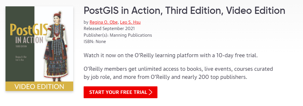 Pictures · Oreilly — PostGIS in Action, Third Edition, Video Edition 2024-11