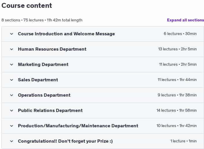 Course topics · Data Science for Business | 6 Real-world Case Studies 2025-1