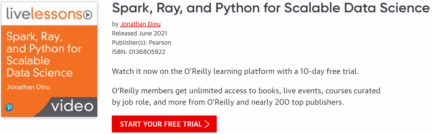 Pictures · Oreilly — Spark, Ray, and Python for Scalable Data Science 2021-6