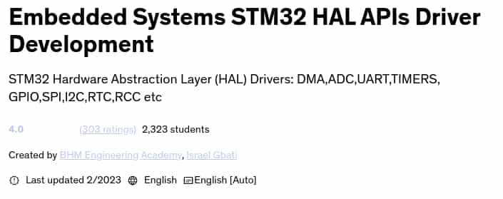 Pictures · Udemy — Embedded Systems STM32 HAL APIs Driver Development 2023-2