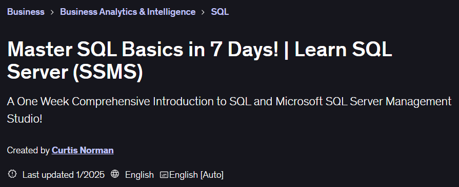 चित्र · मास्टर SQL आधार में 7 जानें जानें सीखें SQL सर्वर (एसएसएमएस) 2025-1