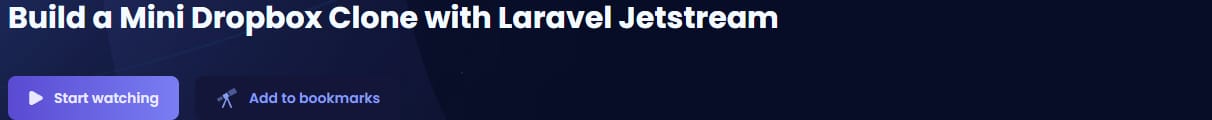 Pictures · Codecourse – Build a Mini Dropbox Clone with Laravel Jetstream 2020-10
