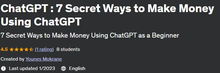 Pictures · Udemy — ChatGPT : 7 Secret Ways to Make Money Using ChatGPT 2023-1