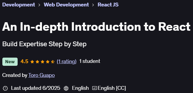 Pictures · Udemy — An In-depth Introduction to React 2025-6