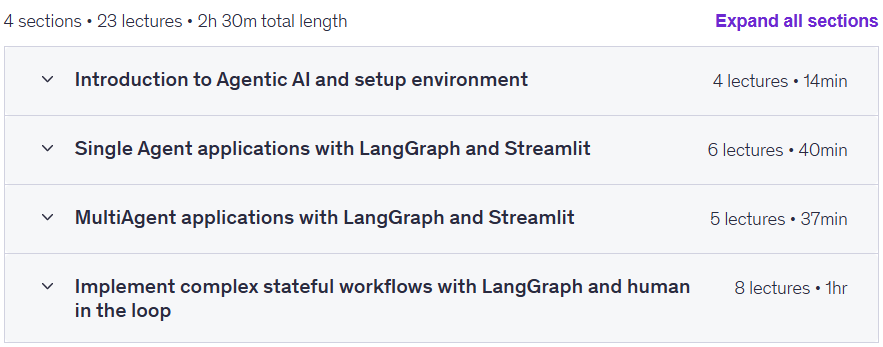 कोर्स के विषय · मास्टर एजेंट आधारित एआई के साथ LangGraph, स्ट्रीमिंग और OpenAI 2025-6
