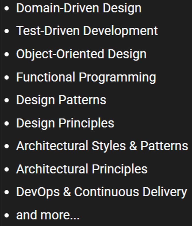 Course topics · Essentialist — Software Essentialist 2024-7