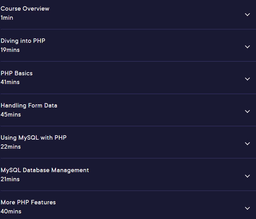Course topics · Pluralsight — PHP Fundamentals 2024-8
