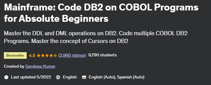 Pictures · Udemy — Mainframe: Code DB2 on COBOL Programs for Absolute Beginners 2022-5