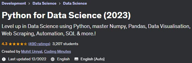 Pictures · Python for Data Science (2023) 2022-12