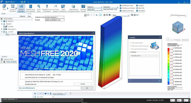 Pictures · midas MeshFree 2025 R2 2025.05.12 x64