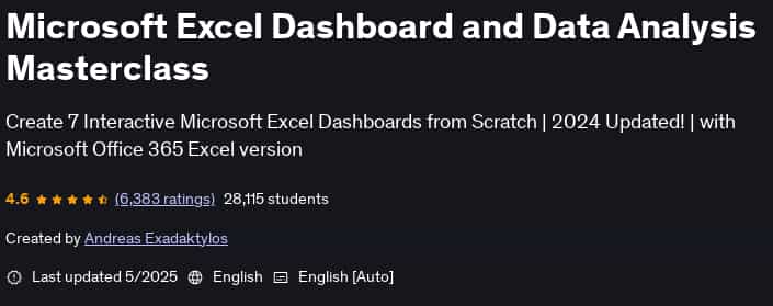 Pictures · Udemy — Microsoft Excel Dashboard and Data Analysis Masterclass 2025-5