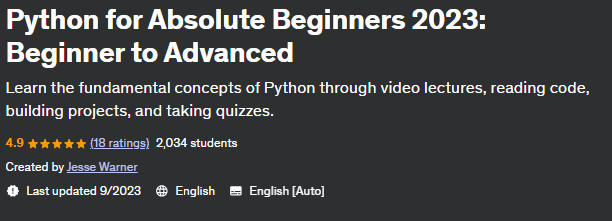 Pictures · Udemy — Python for Absolute Beginners 2023: Beginner to Advanced 2023-8
