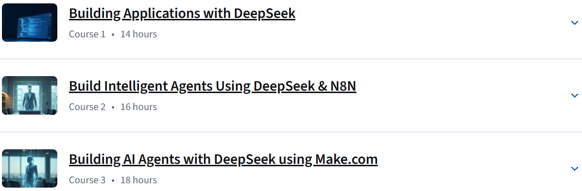 Sujets du cours · Maîtrise de DeepSeek.aiDe la spécialisation aux compétences avancées 2025-7