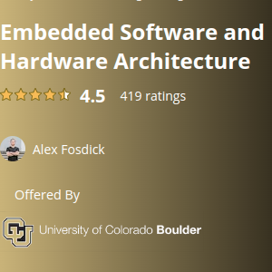 Coursera — Embedded Software and Hardware Architecture 2023-1
