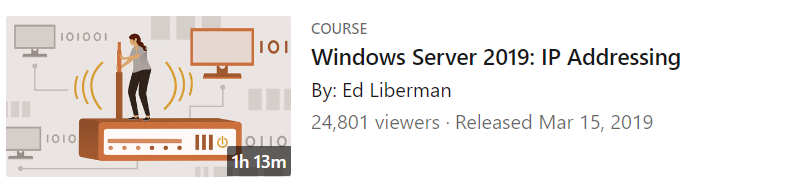Pictures · LinkedIn — Windows Server 2019: IP Addressing 2019-3